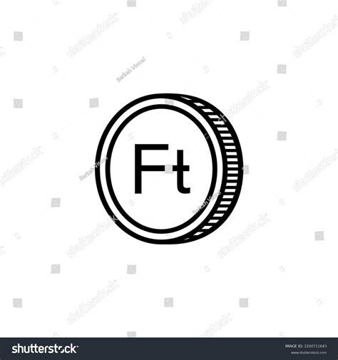 Hungary Currency Icon Symbol Hungarian Forint Stock Vector (Royalty ...