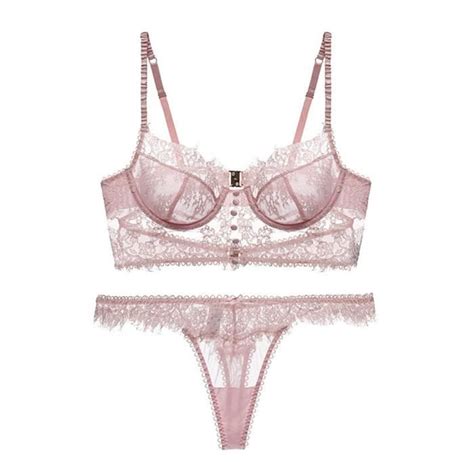 Femmes Dentelle Brassière Ensemble de Lingerie à Dentelle de Fleur élégantes Respirant et
