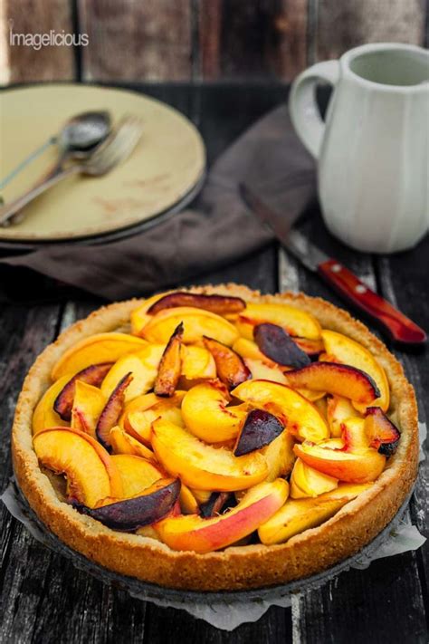 Peach Plum Almond Tart Imagelicious