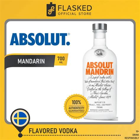 Absolut Mandrin Flavored Vodka 700mL Lazada PH