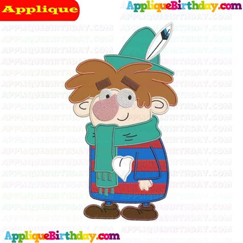 Sneezy The Seven Dwarfs Applique Design