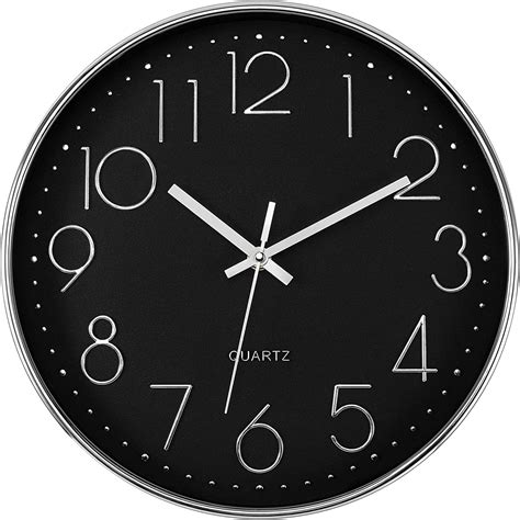 Rylan Decorative Wall Clock Black Art Of Clocks