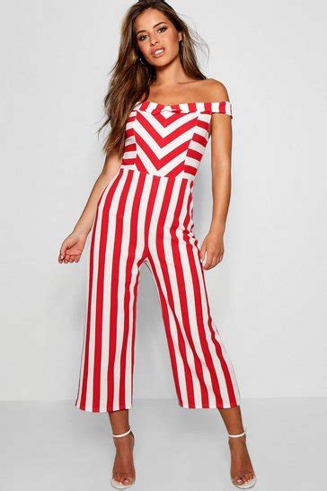 Bardot Jumpsuits Off The Shoulder Jumpsuits Boohoo Uk