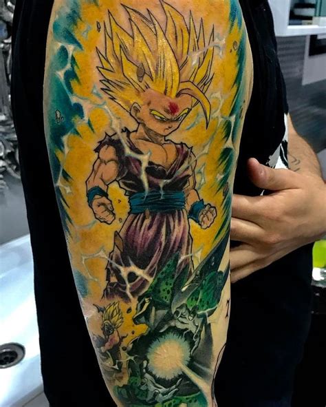 Gohan Ssj2 Tattoo Gohantattoos Gohan Dragonballtattoos Africanas