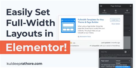 Fix Elementor Full Width Not Working 4 Methods 2025