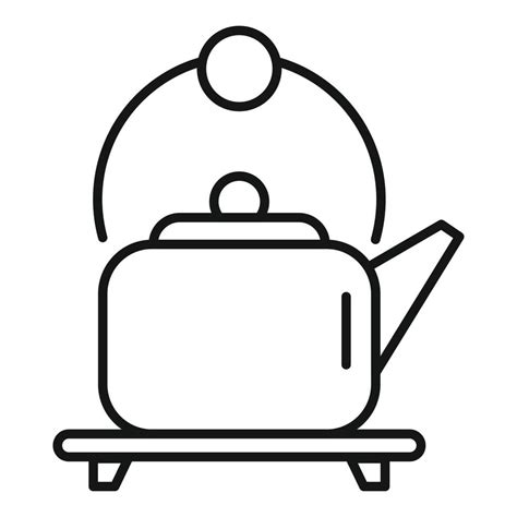 Tea Kettle Icon Outline Vector Hot Water Vector Art At Vecteezy