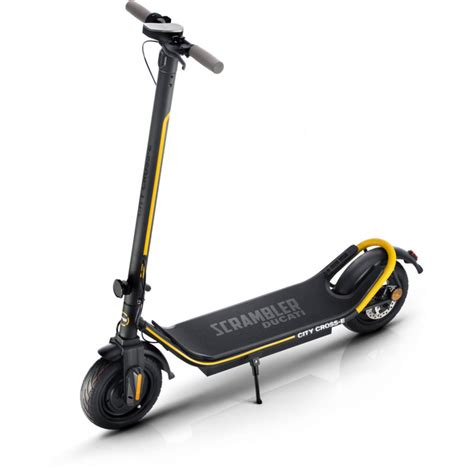 Ducati Electric Scooter Scrambler City Cross E Black Yellow