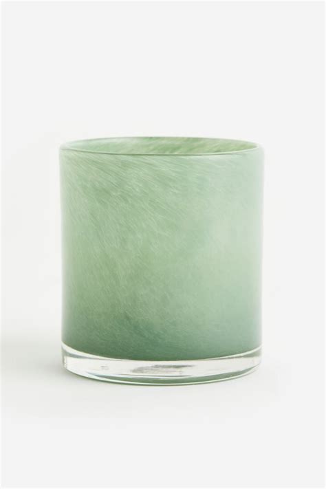 Glass Tea Light Holder Light Green Home All Handm Us