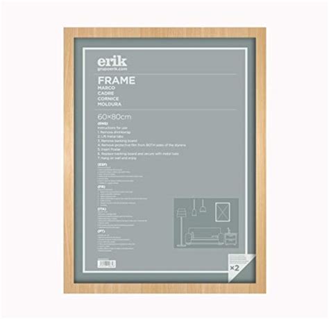 Grupo Erik Cornice X Cm Nero Cornice Da Parete Grande In Legno