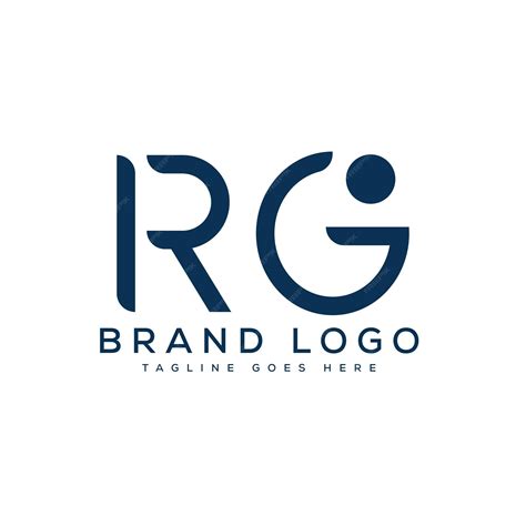 Premium Vector | Letter rg logo design vector template design for brand