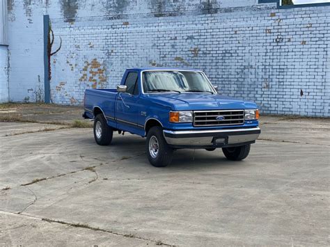 1991 Ford F 150 Pickup Blue 4wd Automatic Xlt Lariat For Sale