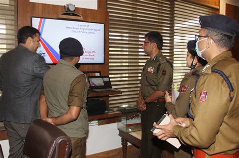 Adgp Jammu Zone Mukesh Singh During Launch Of Apps Jammu Kashmir