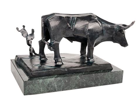 Lot Ed Mell Toro Del Yermo Bronze Sculpture