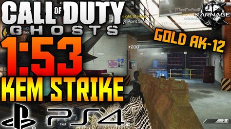 Cod Ghosts Gold Ak 12 Fast Kem Strike On Playstation 4 Cod