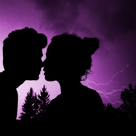 Download Lightning, Couple, Silhouette. Royalty-Free Stock Illustration ...