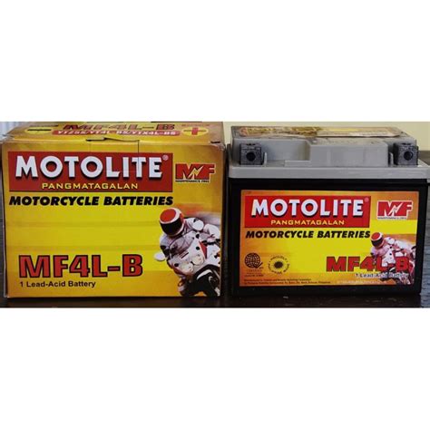 MF4L B YTX4L BS Motolite Motorcycle Battery Shopee Philippines