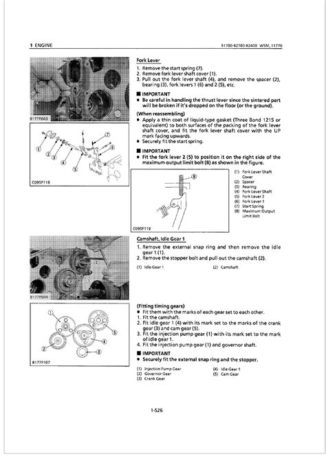 Kubota Service Manual Model B 3030 7