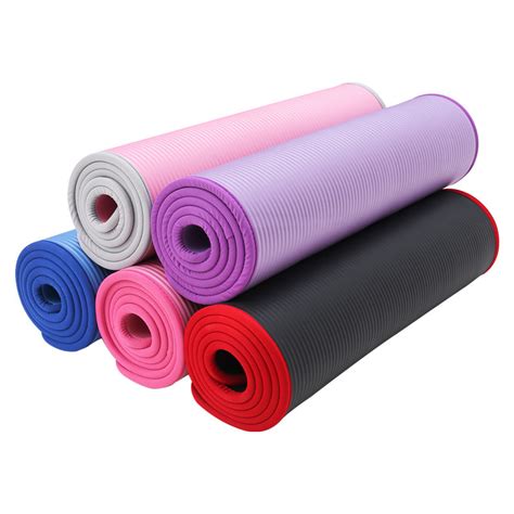 Bsci Factory Deluxe Anti Sliding Eco Friendly Nbr Yoga Mat Binding Yoga