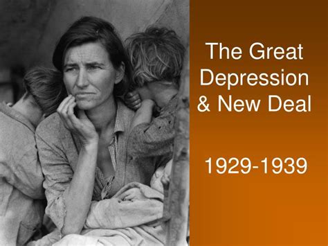 Ppt The Great Depression New Deal Powerpoint Presentation Free