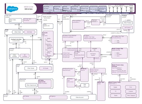 Salesforce ER Diagram B2B Ad Sales Data Model EdrawMax Templates