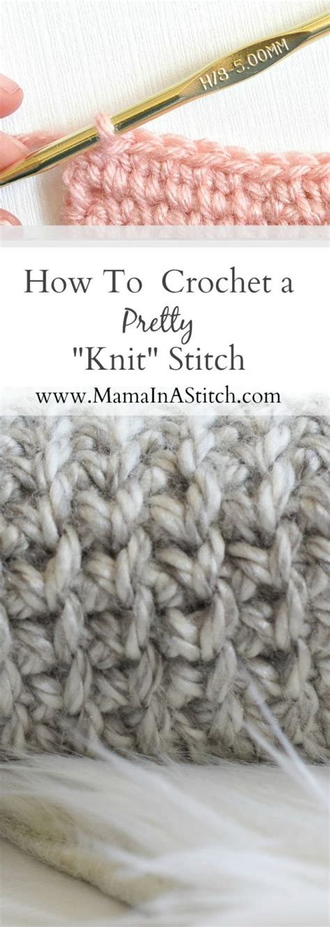 11 Crochet Knit Stitch Mandaleanjoey