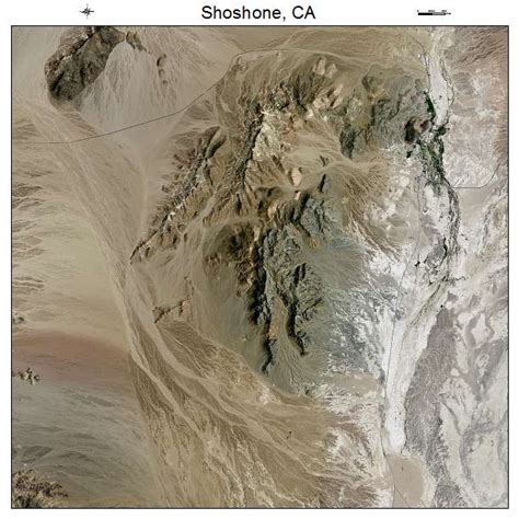 Aerial Photography Map of Shoshone, CA California