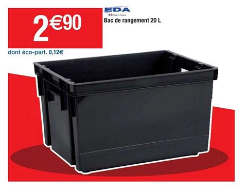 Promo Bac De Rangement 20 L Eda Chez Cora ICatalogue Fr