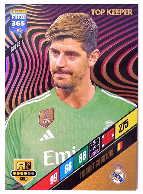 Karty Pi Karskie Panini Fifa Gold Top Keeper Gol Courtois