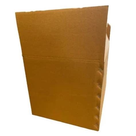 Rectangular Shape Kraft Paper Corrugated Packaging Box For Shipping Use