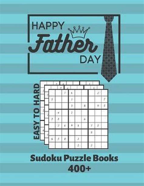 Happy Father Day Sudoku Puzzle Books Fatherday Tidea