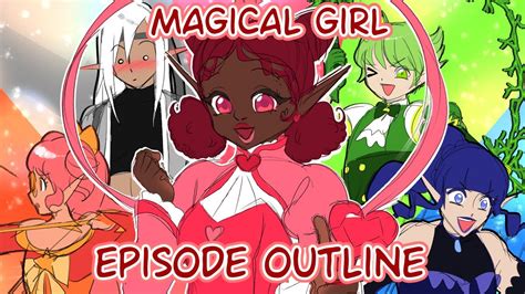 writing  drawing scenes   redesigned magical girl team