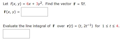 Answered Let Fx Y 6x 3y2 Find The Vector Bartleby