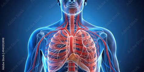 Detailed Model Of Human Respiratory System With Emphasis On Lungs Respiratory System Human