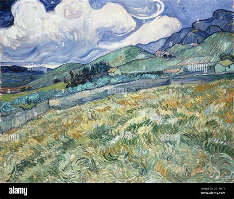 Vincent Van Gogh Landscape From Saint R My Stock Photo Alamy