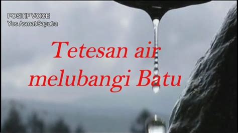 TETESAN AIR MELUBANGI BATU YouTube