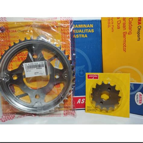 Jual GEARSET PLUS RANTAI HONDA VERSA VERZA MEGAPRO NEW K18 MERK