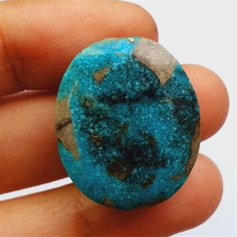 Ct Natural Persian Turquoise Mm Oval Cabochon Huge Turquoise