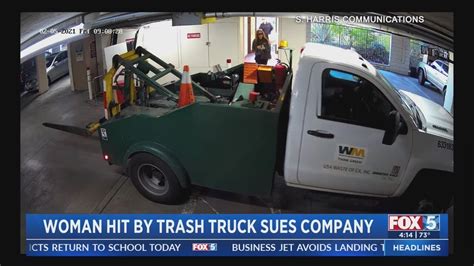 Woman Hit By Trash Truck Sues Company Youtube