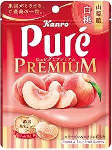 Amazon | カンロ ピュレグミプレミアム 山梨産白桃 54g×10個 | カンロ | グミ 通販