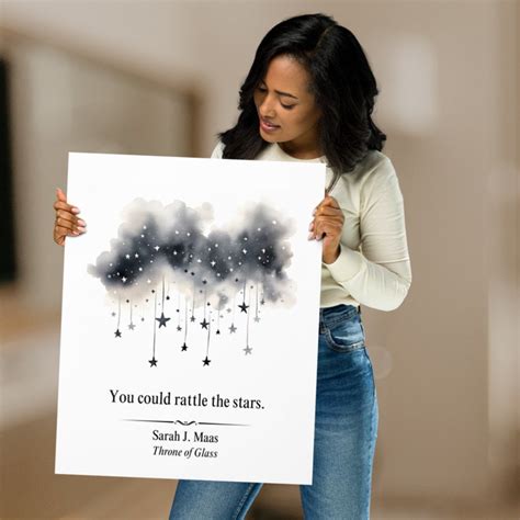 You Could Rattle The Stars Throne Of Glass Digital Download Art Tog Quote Minimalist Wall Art