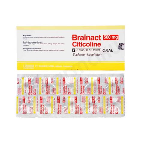 Brainact 500 Mg Tablet Farmaku