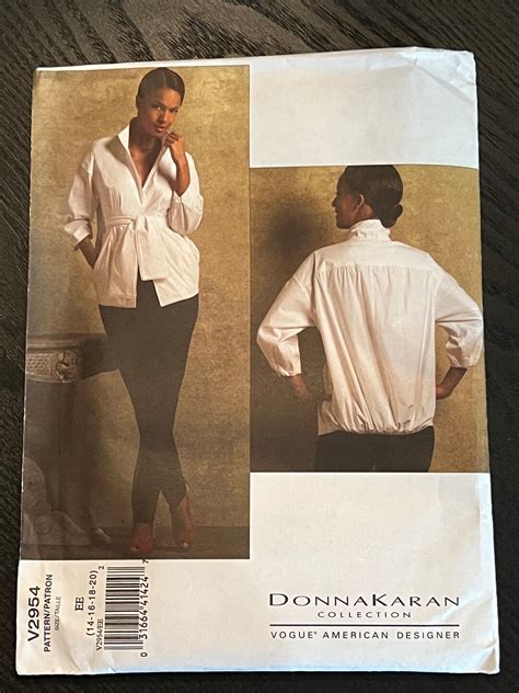 Vogue American Designer Sewing Pattern 2954 DONNA KARAN Misses Etsy