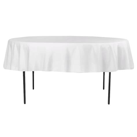 Polyester Tablecloths 90” Round White Cv Linens™