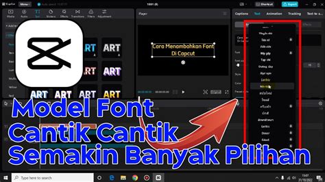 Cara Menambahkan Font Di Capcut Youtube