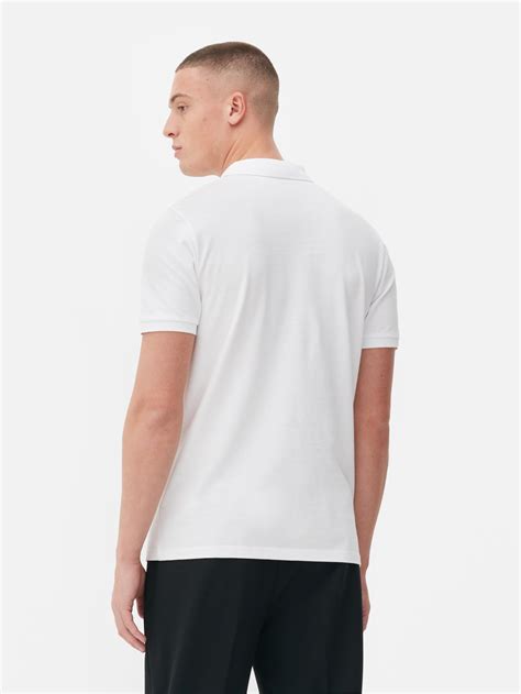 Polo De Piqué Blanco Hombre Primark