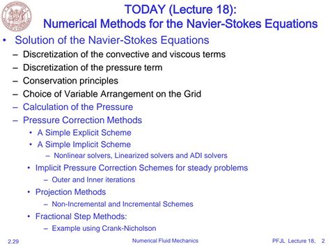 SOLUTION Numerical Fluid Mechanics Lecture 18 Slides Studypool