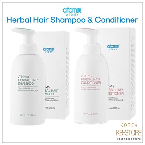 Atomy Herbal Hair Shampoo And Conditioner 500ml Shopee Singapore