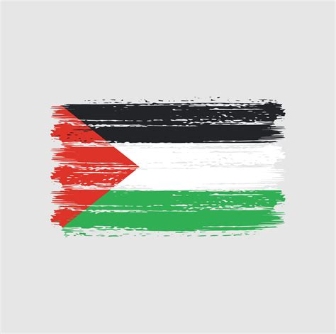 Palestine Flag Brush Strokes National Flag 6553332 Vector Art At Vecteezy