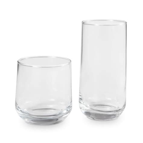 Better Homes And Gardens Josie Mixed Size Drinking Glasses 16 Piece Glassware Set