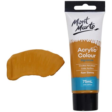 Tubo De Pintura Acr Lica Signature Ml Color Ocre Siena Mont Marte